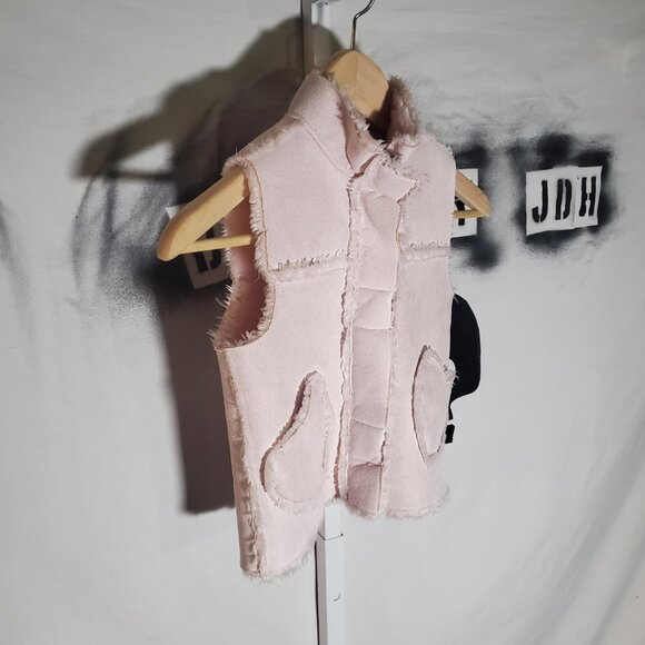 Gymboree Faux Suede Pink Vest Sz M (4 yrs) - Picture 2 of 16